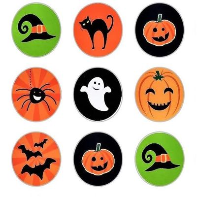 24 x Halloween edible paper cupcake toppers wafer rice fairy paper halloween party cake decorations