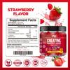Creatine Gummies 5000mg (5G) for Men & Women - 120 Chewable Creatine Monohydrate Gummies Strawberry Flavoured | Pre Workout Gym Supplement| Muscle Boost| 4 Per Day - Vegan & Halal (2X) view 2