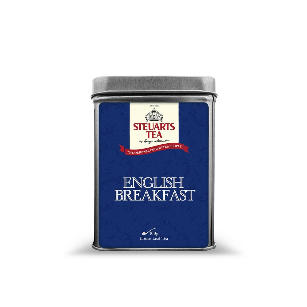 Steuarts Tea - English Breakfast Premium Loose Leaf Ceylon Tea 100g