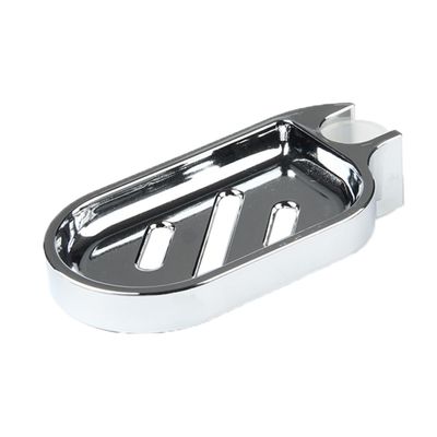 BRIGHTFUFU Wall Mounted Soap Rack Adjustable Lifting Rod Bathroom Soap Dish Holder Container Box 25mm Hole for Kitchen and Shower Use