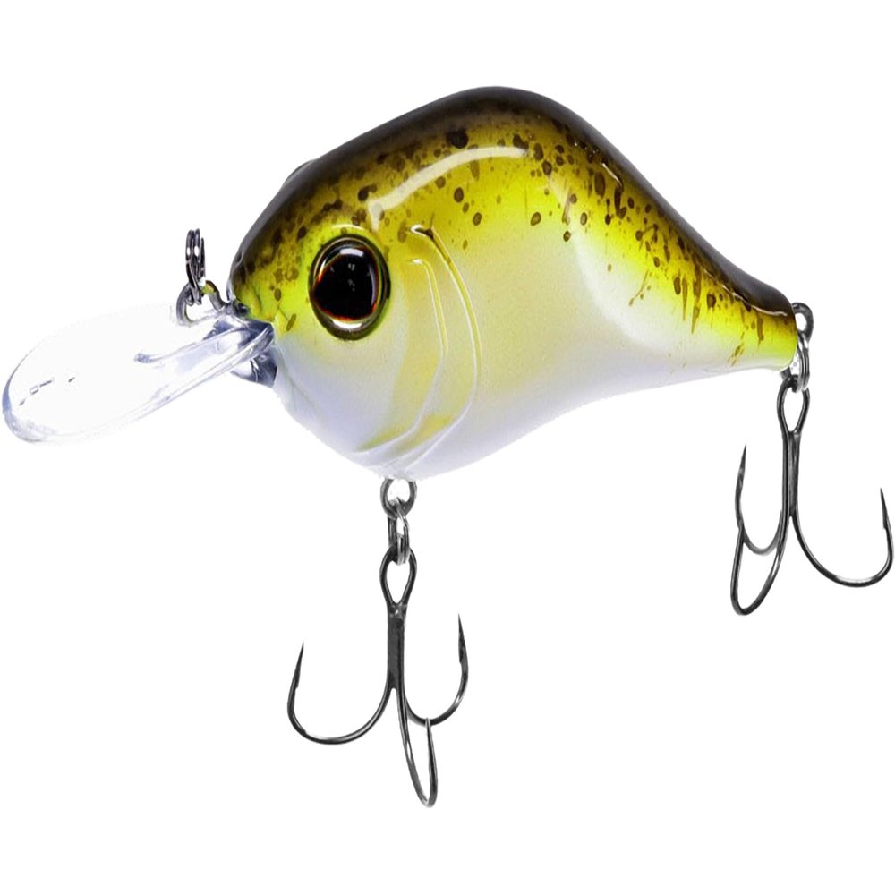 Bill Lewis Lifelike MR-6 Mid-Range MDJ Series 6Ft. Floater Diver 1/2 OZ Crankbait Fishing Wobble Lure for Freshwater, Guacamole