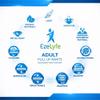EzeLyfe Premium Adult Incontinence Pants Pull Up Diaper for Men and Women, Maximum Absorption, Ultra Soft, Anti-Leak Security, Breathable (XL (Pack of 120)) view 3