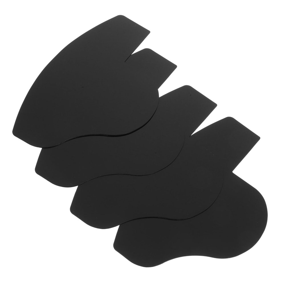 FRCOLOR Pack of 4 Tool Card to Improve Hairline, Beard Shaper for Men, Stencil for Shaping the Beard Guide, Beard Shaping Template, Baffle, PVC, Man Modeling Styler