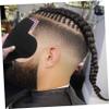 FRCOLOR Pack of 4 Tool Card to Improve Hairline, Beard Shaper for Men, Stencil for Shaping the Beard Guide, Beard Shaping Template, Baffle, PVC, Man Modeling Styler view 3