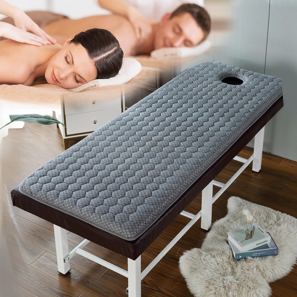 Lash Bed Topper,Memory Foam Mattress Topper for Massage Table Beauty Salon,Spa Bed Pad with Breathe Hole,Massage Accessories Protective Pad,Square/Round/Trapezoidal Head,6cm/2.4in,T 70x180cm