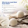 Organic Wool Dryer Balls, Pack of 6, 4cm, Natural Fabric Softener, Reusable Laundry Aid for Static and Wrinkle Reduction view 3