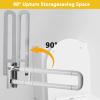 AIZYR Toilet Grab Bar Foldable Safety Handrail Anti-Slip Support Rail, Shower Assist Aid Grab Bar for Elderly Pregnant Women Disabled view 3