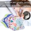 5 Pcs Cloth Napkins, Washable Sanitary Napkins, Reusable Bamboo Menstrual Pads, Feminine Cloth Sanitary Pads for Teenage Women, S(A-Multicolor) view 2