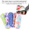 5 Pcs Cloth Napkins, Washable Sanitary Napkins, Reusable Bamboo Menstrual Pads, Feminine Cloth Sanitary Pads for Teenage Women, S(A-Multicolor) view 3