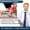 fenglaoda Compression Socks for Women Men Circulation 20-30 mmHg Cute Fun Support Socks For Nurse, Pregnancy, Travel, Flight, 16-3pairs-sports-8, Small-Medium view 4