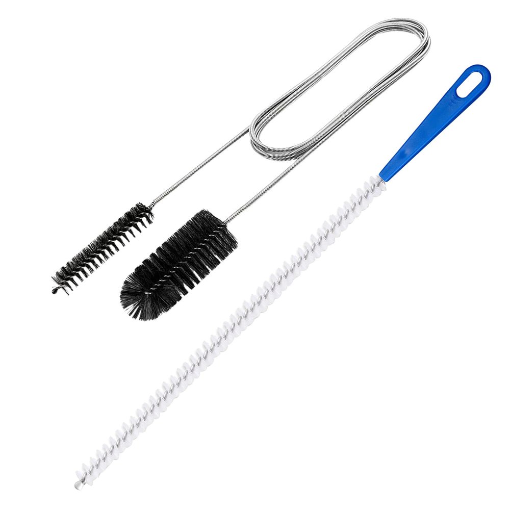 61 Inch Double Ended Nylon Pipe Cleaner Brush And 17.7 Inch Sink Unblocker Brush For Kitchen Bathroom Showers Plug Hole Drain Cleaning Brush Bathroom Drain Unclogger Kitchen Sink Plunger Shower Drain
