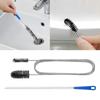 61 Inch Double Ended Nylon Pipe Cleaner Brush And 17.7 Inch Sink Unblocker Brush For Kitchen Bathroom Showers Plug Hole Drain Cleaning Brush Bathroom Drain Unclogger Kitchen Sink Plunger Shower Drain view 2