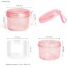 Denture Bath Box Denture case Retainer Cleaning Box Complete Clean Care for Dentures (transparent pink) view 3