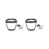 2 set of Full Face Shield Removable Filter Plug Anti Fog for Kitchen Restaurant black, 185 x 170 x 110mm view 1