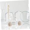 DECHOUS Glass Matchstick Holder Storage Bottles High Hardness Glass Display Jar 2pcs 125ml for Home Organisation and Decorative Use view 2