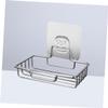 2pcs Bathroom Soap Holder Stainless Steel Soup Holder Kitchen Sponge Holder Wall Mount Soup Holder Adhesive Soup Holder Storage Rack Sucker view 2