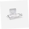 2pcs Bathroom Soap Holder Stainless Steel Soup Holder Kitchen Sponge Holder Wall Mount Soup Holder Adhesive Soup Holder Storage Rack Sucker view 3