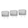 3 Pcs Soap Dish with Lid Self Adhesive Soap Tray Soap Container Bathroom Supply Soap Drainer Tray Sponge Dish Shower Soap Case Bathroom Soap Dish Nail White Soap Holder view 1