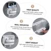 3 Pcs Soap Dish with Lid Self Adhesive Soap Tray Soap Container Bathroom Supply Soap Drainer Tray Sponge Dish Shower Soap Case Bathroom Soap Dish Nail White Soap Holder view 2