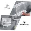 3 Pcs Soap Dish with Lid Self Adhesive Soap Tray Soap Container Bathroom Supply Soap Drainer Tray Sponge Dish Shower Soap Case Bathroom Soap Dish Nail White Soap Holder view 3