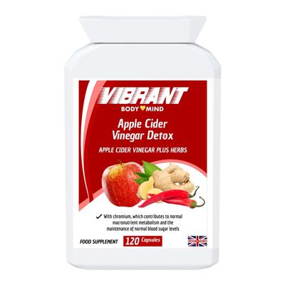 Apple Cider Vinegar Capsules with Probiotics, Green Tea, Turmeric - Natural Digestive & Gut Balance Support - 60 Veggie Caps - GMO-Free, Gluten-Free, Vegan Made in the UK