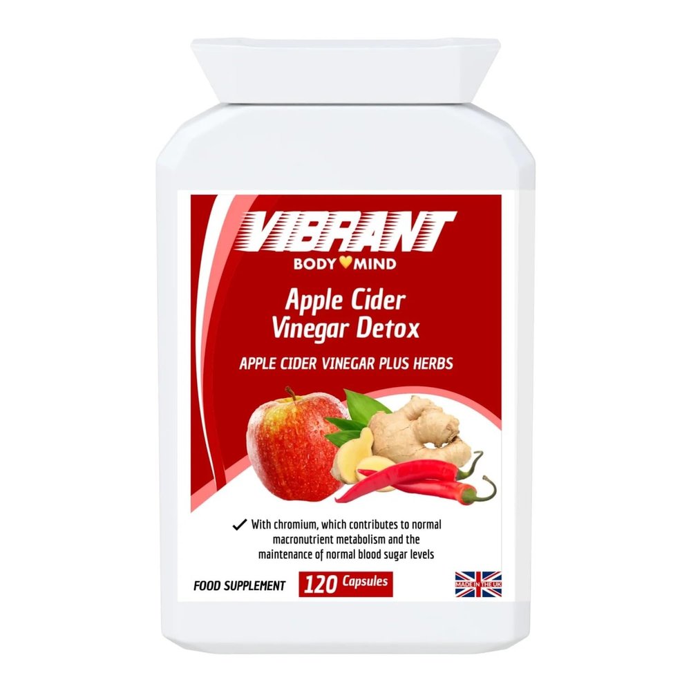 Apple Cider Vinegar Capsules with Probiotics, Green Tea, Turmeric - Natural Digestive & Gut Balance Support - 60 Veggie Caps - GMO-Free, Gluten-Free, Vegan Made in the UK