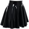 Handmade Black Latex Mini Skirt Sexy Summer Mini Dancewear Women Latex Rubber,Orange,XXL view 1