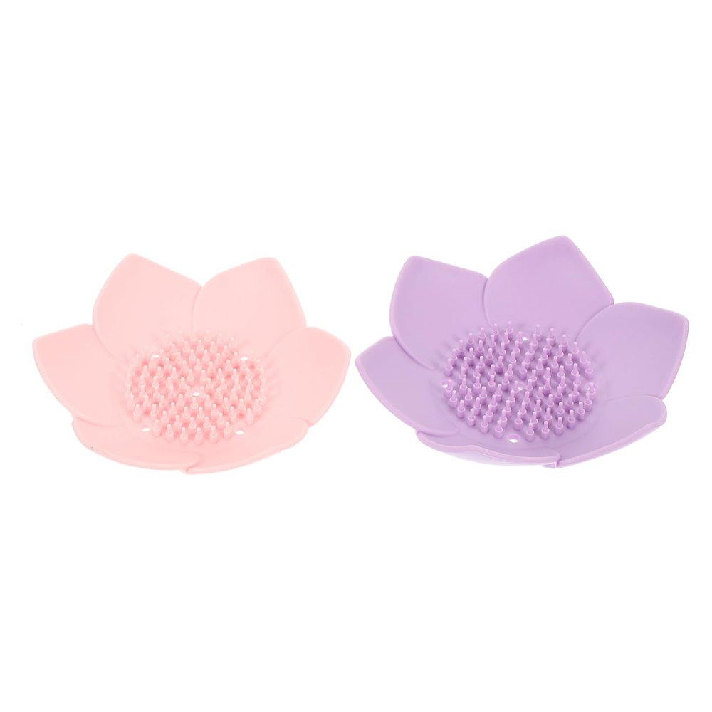 6 Pcs Soap Box Bamboo Soap Dish Bathroom Soap Eucalyptus Shower Soap Holder Soap Dish for Shower Soap Bar Holder for Shower Soap Rest Flexible Drain Rack Silica Gel