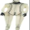 GOCTRN Latex Rubber Cool Gummi Transparent Color Jumpsuit Handsome Racing Uniform Sport Hand Customized,Clear+black-male,S view 2