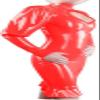Keyhole Front Pencil Dress Women Sexy Latex PVC Long Sleeve Knee Length Back Zipper Dress,Auburn,5XL view 3