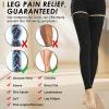 beister 15-20 mmHg Compression Stockings for Women & Men, Thigh High Medical Footless Graduated Compression Sleeves with Dot Silicone Band, Support Pressure Socks for Varicose Veins, Edema, DVT view 2