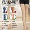 beister 15-20 mmHg Compression Stockings for Women & Men, Thigh High Medical Footless Graduated Compression Sleeves with Dot Silicone Band, Support Pressure Socks for Varicose Veins, Edema, DVT view 2