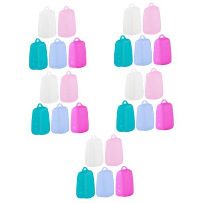 Cabilock 25pcs Silicone Toothbrush Covers Caps for Travel Toothbrush Portable Protector Head Covers