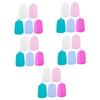 Cabilock 25pcs Silicone Toothbrush Covers Caps for Travel Toothbrush Portable Protector Head Covers view 1