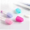 Cabilock 25pcs Silicone Toothbrush Covers Caps for Travel Toothbrush Portable Protector Head Covers view 2