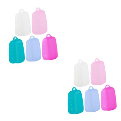 Alipis 10pcs Silicone Toothbrush Covers Portable Toothbrush Head Protectors Dust Caps for Travel Use Protects Heads from Bacteria and Damage