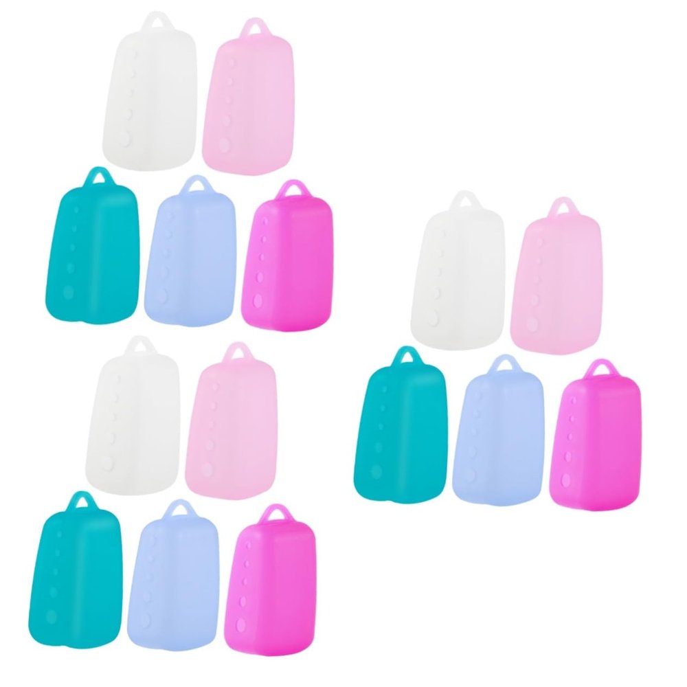 Alipis 15pcs Toothbrush Head Covers Silicone Travel Toothbrush Caps Coverings Portable Protector for Travel