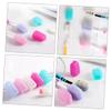 Alipis 15pcs Toothbrush Head Covers Silicone Travel Toothbrush Caps Coverings Portable Protector for Travel view 3
