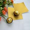 Fegtrty 300Pcs Square Sweets Candy Chocolate Lolly Paper Aluminum Foil Wrappers Gold view 2