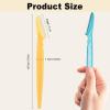 24 Pcs Eyebrow Razors for Women & Men - Dermaplaning Face Razor with Protective Cover, Facial Hair Trimmer Remover & Exfoliator for Flawless Makeup Application view 2