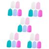 Cabilock 25pcs Travel Toothbrush Covers Portable Toothbrush Head Caps Silicone Storage Case Protectors for Lids for Travel Use view 1