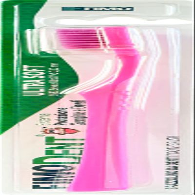 Fimodent Ultra Soft Toothbrush with Gums and Teeth Protection System  Equipped with 6580 UltraX Bristles with Ultra Soft Hardness Delicate on Gums and Enamel  Pink