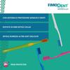 Fimodent Ultra Soft Toothbrush with Gums and Teeth Protection System  Equipped with 6580 UltraX Bristles with Ultra Soft Hardness Delicate on Gums and Enamel  Pink view 2