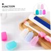 Cabilock 15pcs Silicone Toothbrush Covers Caps Travel Portable Toothbrush Head Protectors Dust Covers for Head for Travel Case view 4