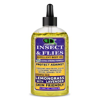 DD Teck Herbal Pest Deterrent Solution Plant Based Ingredients Long Lasting Barrier Suitable Adults Children Family Friendly Lightweight Non Greasy Portable (100ml Clear Dropper)