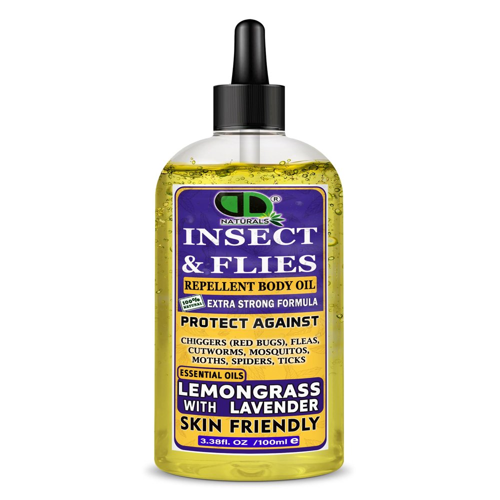 DD Teck Herbal Pest Deterrent Solution Plant Based Ingredients Long Lasting Barrier Suitable Adults Children Family Friendly Lightweight Non Greasy Portable (100ml Clear Dropper)