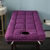 LXJDDLD Spa Massage Table Pad,Beauty Salon Bed Mattress with Square/Round/Trapezoidal Head,Lash Bed Cover with Face Breathing Hole,Non-Slip Massage Accessories Protective Topper,Purple T,80x190cm view 1