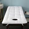 LXJDDLD Spa Massage Table Pad,Beauty Salon Bed Mattress with Square/Round/Trapezoidal Head,Lash Bed Cover with Face Breathing Hole,Non-Slip Massage Accessories Protective Topper,White S,60x180cm view 1