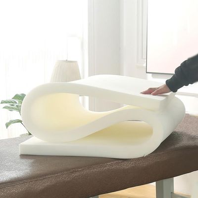 LXJDDLD 3/4.5/5/6.5cm Massage Table Mattress Topper,Spa Bed Padding with Breathing Hole,Memory Foam Mattress for Beauty Salon Bed,Square Head Massage Accessories Protective Pad,White 3cm,70x180cm