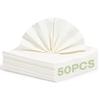FEHHTO White Disposable Napkins - 50 Count Compostable Bamboo Eco-Friendly Paper Napkins - 13"x13", 2-Ply Unbleached Recycled Dinner Napkins - Soft, Absorbent, Biodegradable for Kitchen, Party view 1